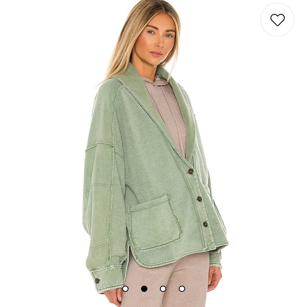 free people jordan reverse fleece shacket